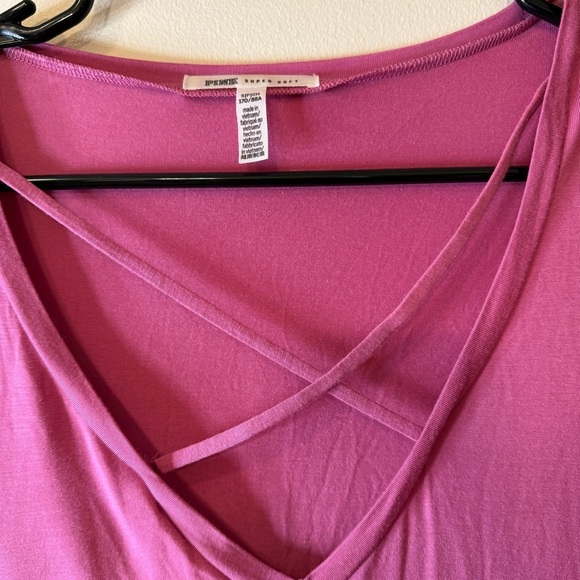 PINK Victoria's Secret Relaxed Pink Long Sleeve Blouse - Picture 4 of 6